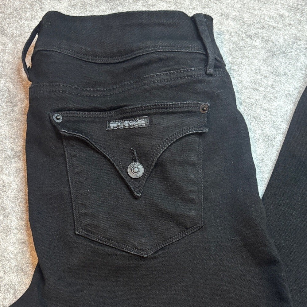 👖🖤 Hudson Black Straight Leg Jeans Size 32 👖🖤 - Picture 2 of 12